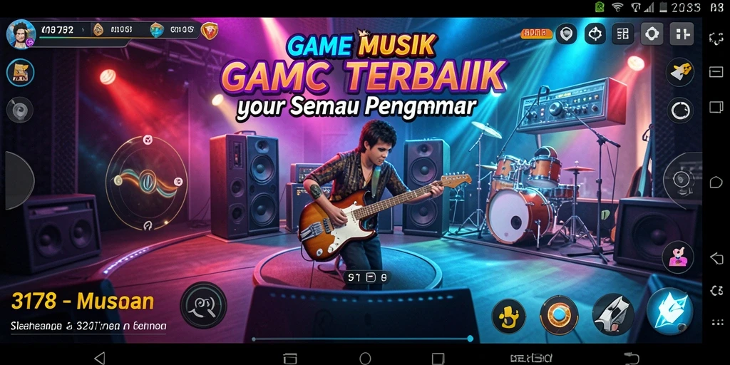 Tampilan gameplay saat menyanyi dan bermain musik di 3178.