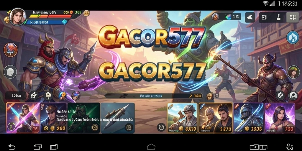 Tampilan utama GACOR577 dengan fitur-fitur utilitas yang canggih.