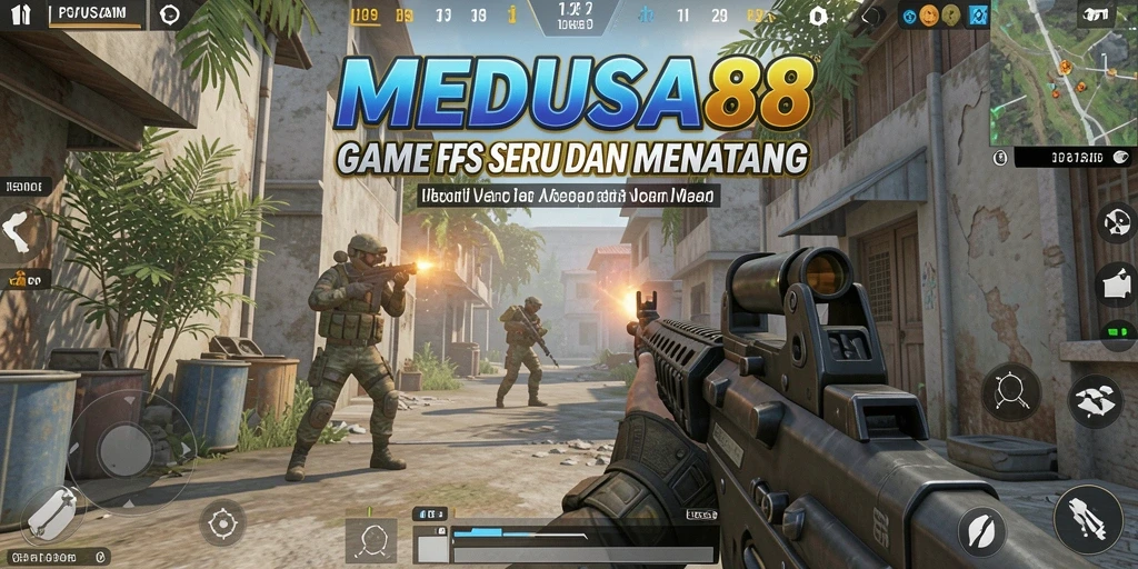 Screenshot MEDUSA88 menampilkan aksi pertempuran yang seru dan mendebarkan.