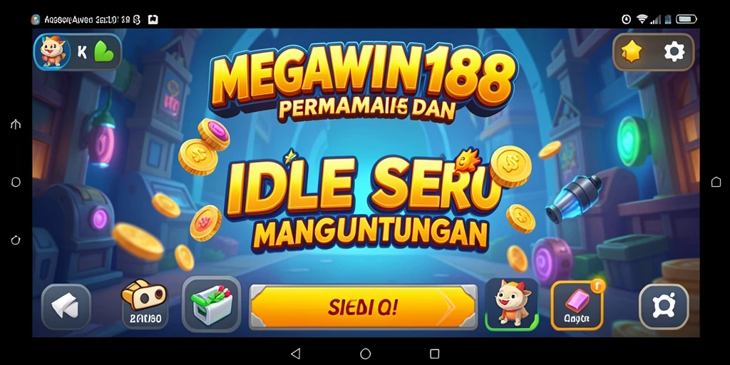 Screenshot gameplay MEGAWIN188 yang menampilkan keseruan permainan Idle.