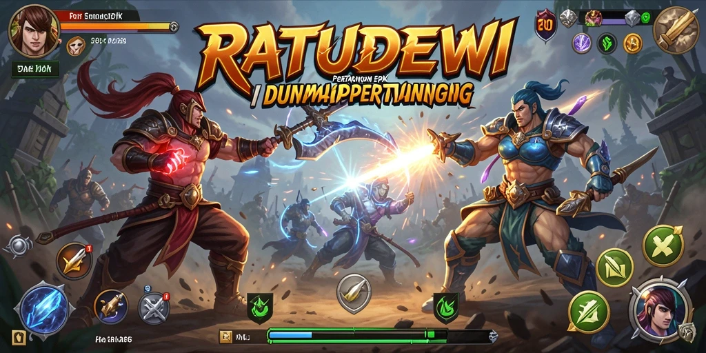 Screenshot dari gameplay yang mendebarkan dalam RATUDEWI.